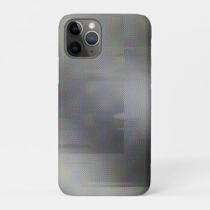 Grey Glitch Art Micro Points Vaporwave Aesthetic iPhone 11 Pro Case