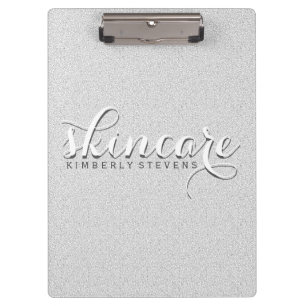 Grey Glitter Clipboard