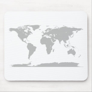 grey globe mouse mat