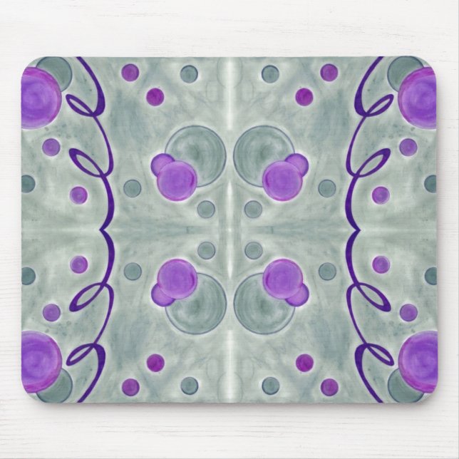 Grey Globes Blanket Mousepad (Front)