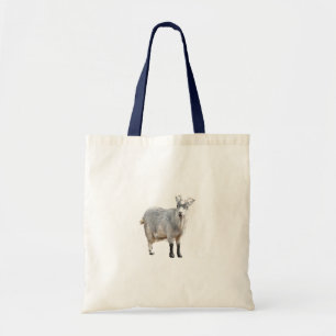 Grey Goat Farm Animal, Cute Nature Photography Tote Bag