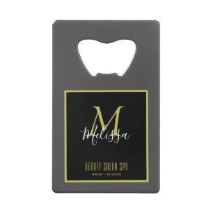 Grey Gold Beauty Salon SPA Monogram
