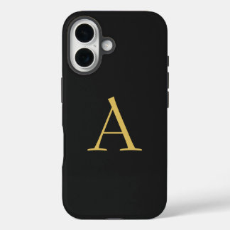 Grey Gold Colour Monogram Professional iPhone 16 Case