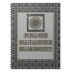 Grey Gold Mandala Notebook