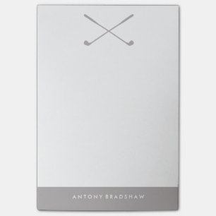 Grey Golf Clubs Post-it Notes