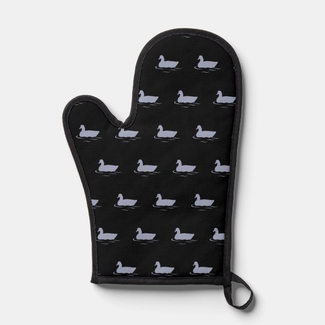Grey goose black Oven mitt (Front)