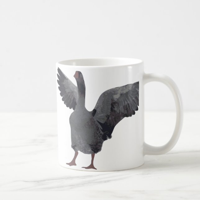 Grey goose on mug (Right)