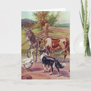 Grey Goose With All His Friends, Birthday Card