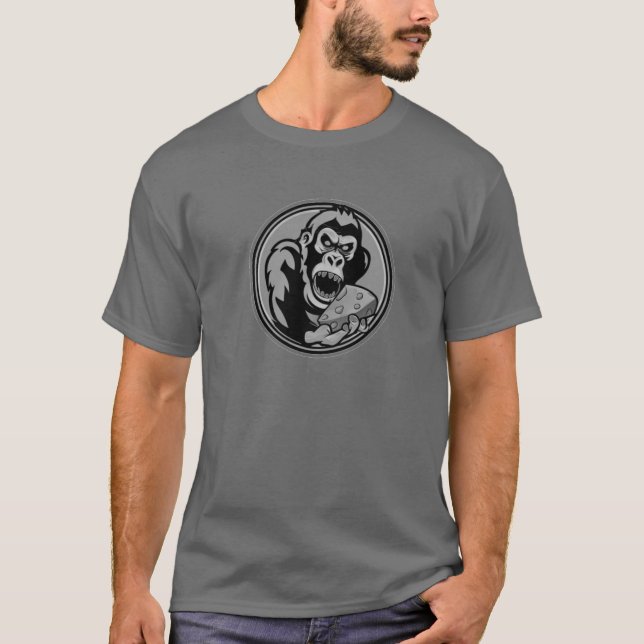 Grey Gorilla Cheese  T-Shirt (Front)