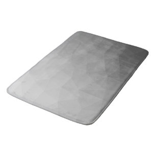 Grey Gradient Geometric Mesh Pattern Bath Mat