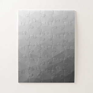 Grey Gradient Geometric Mesh Pattern Jigsaw Puzzle