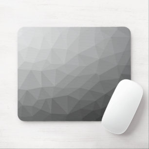 Grey Gradient Geometric Mesh Pattern Mouse Mat