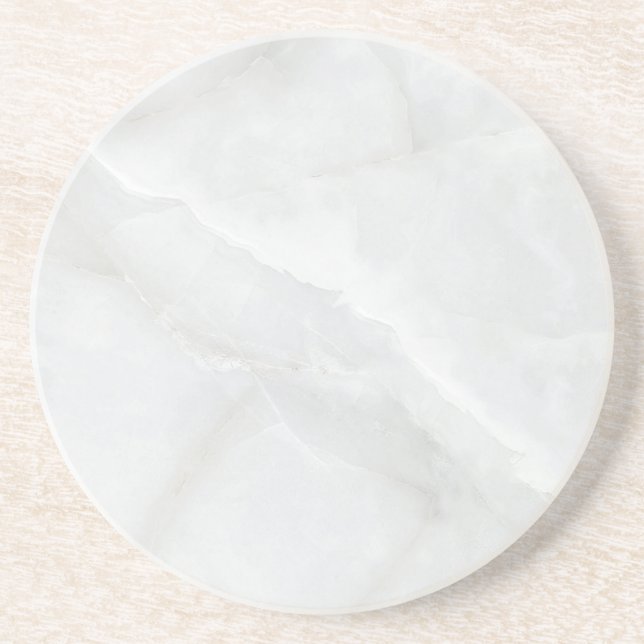 Grey Granite Brown Quartz Stone Natural Drink Coaster (Front)