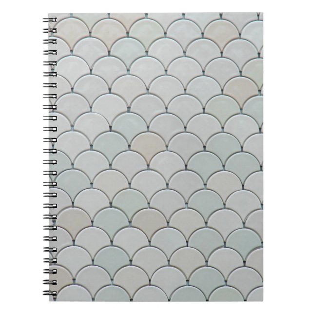 Grey graphic textile notebook (Front)