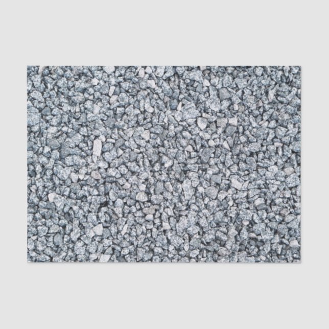 Grey Gravel Stones Tissue Paper (Front)