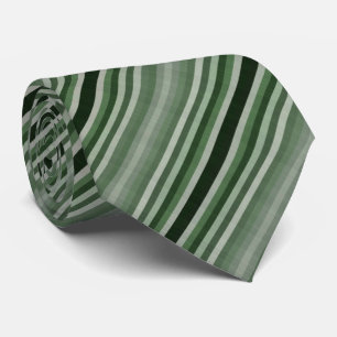 Grey Gray Green Stripes Tie