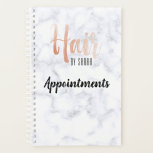 grey gray marble granite rose gold appointments planner