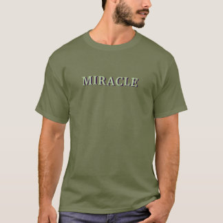 Grey-green colour t-shirt MIRACLE customisable wea