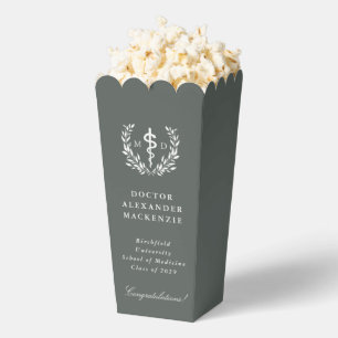 Grey-Green MD Asclepius Graduation Favour Box