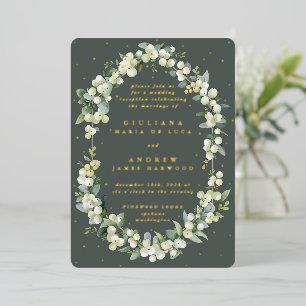 Grey Green Snowberry+Eucalyptus Reception Only 