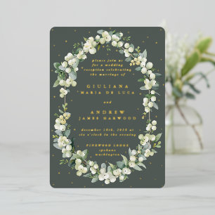 Grey Green Snowberry+Eucalyptus Reception Only