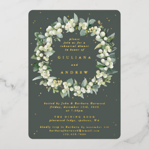 Grey Green Snowberry+Eucalyptus Wedding Rehearsal