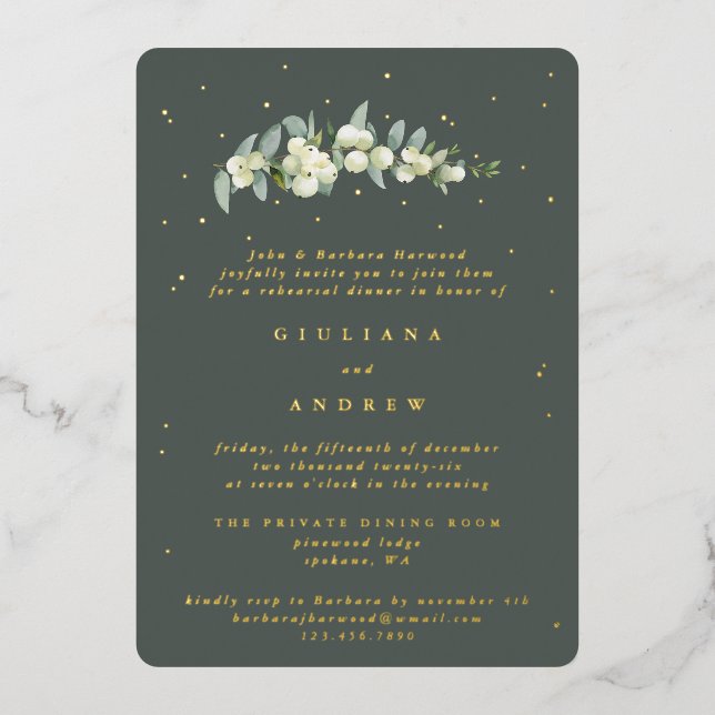 Grey Green Snowberry+Eucalyptus Wedding Rehearsal (Front)