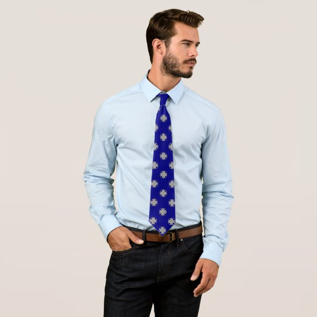 Grey / Grey Clover Ribbon by Kenneth Yoncich Tie (In Situ)