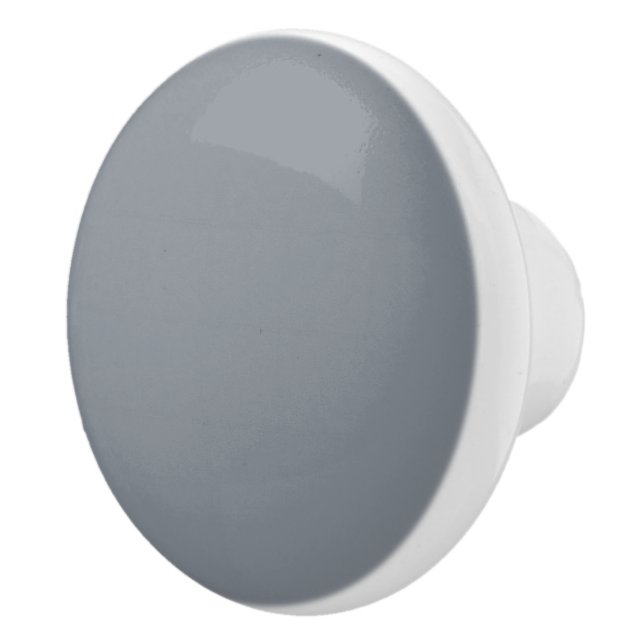 Grey Grey Colour Ready to Customise Ceramic Knob (Right)