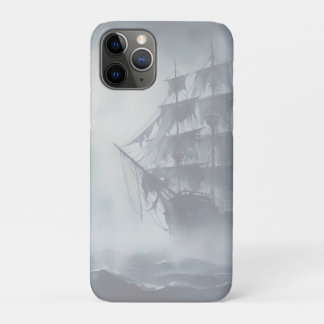Grey, Grey Fog Pirate Ship 2 iPhone 11 Pro Case