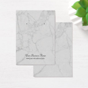 Grey Grey Marble Earring Display Card