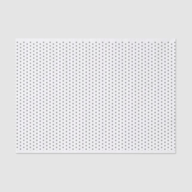 Grey Grey Polka Dot Tissue Paper (Front)