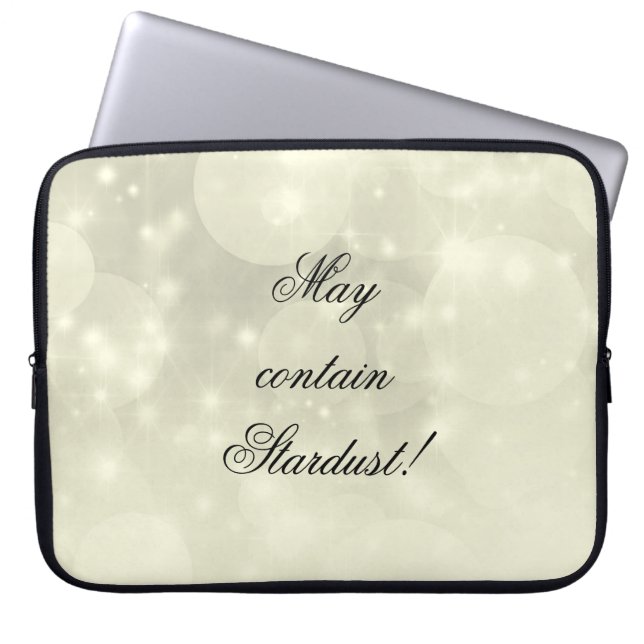 Grey / Grey Silver Sparkle laptop case. Sleeve (Front)