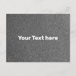 Grey Grey Silver Texture Textured Simple Plain Postcard