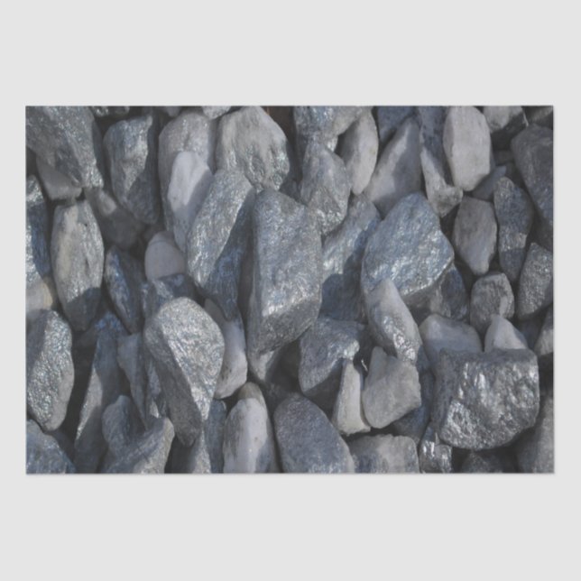Grey-Grey Stones Tissue Paper (Front)