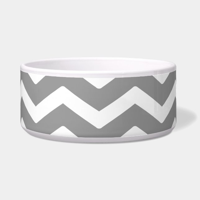 Grey Grey White Chevron Pattern (Front)
