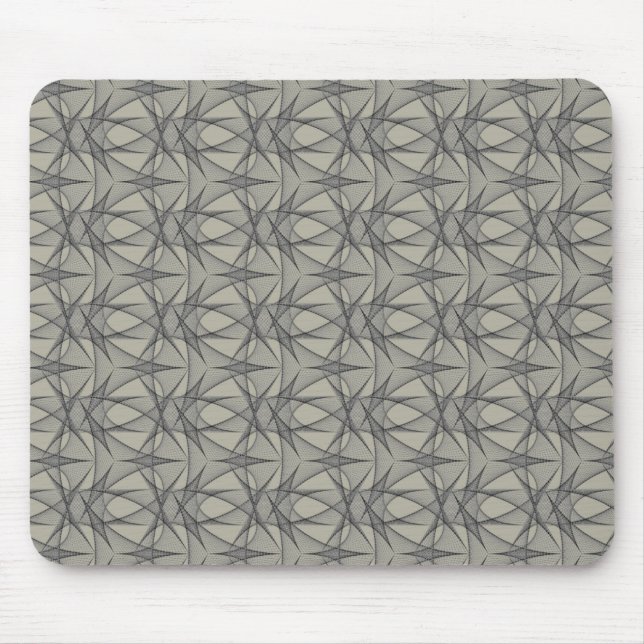 Grey Grids Mouse Mat (Front)