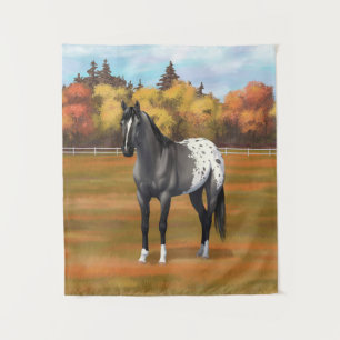 Grey Grulla Appaloosa Quarter Horse Stallion Tapestry