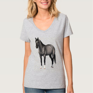 Grey Grulla Quarter Horse Stallion T-Shirt