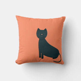 Grey grunge cat cushion