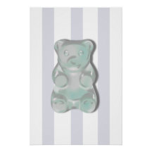 Grey Gummy Bear Boys Room Poster