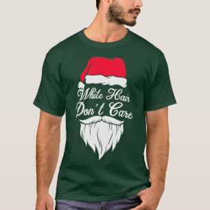 Grey Hair Grandfather Christmas Santa Claus  T-Shirt