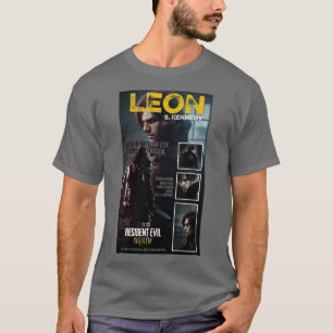 Grey Half Sleeve T-Shirt With Resident Evil Design