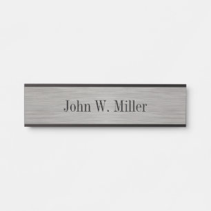 Grey Hanging Name Plate