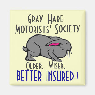 Grey Hare Motorists' Society Magnet