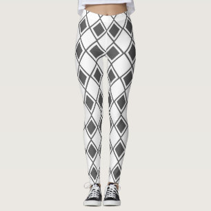 Grey Harlequin  Leggings