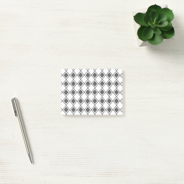 Grey Harlequin  Post-it Notes (Office)