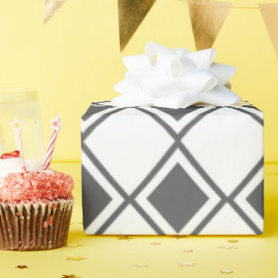 Grey Harlequin  Wrapping Paper