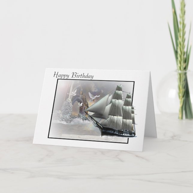 Grey Havens Birthday card. Card (Front)