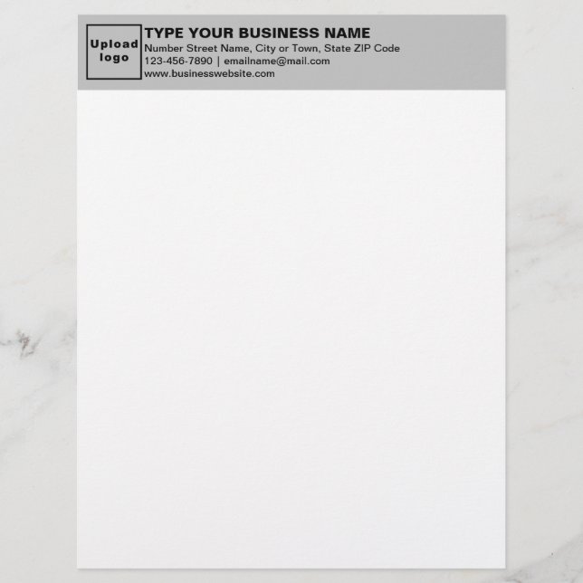Grey Heading of Business Letterhead (Front)